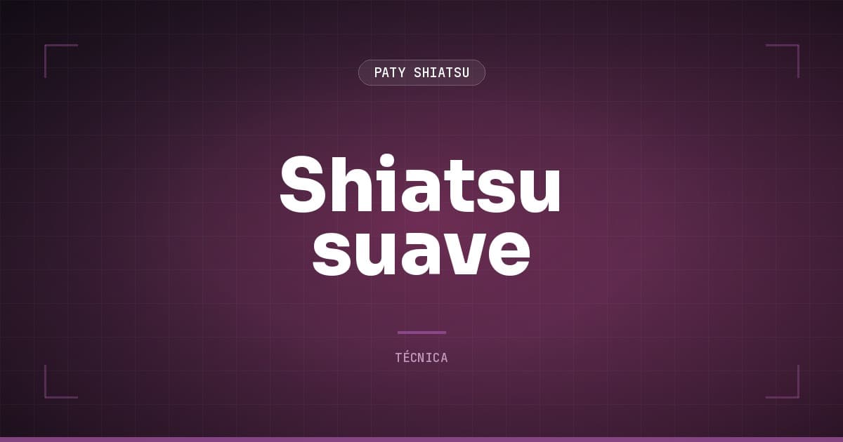 Shiatsu suave: por que pressão graduada gera mais resultado que a "forte"